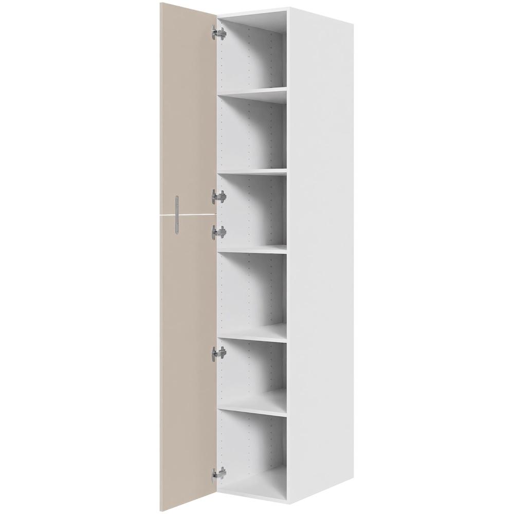XL Hyldeskab 40 cm med 5 hylder og to-delt låge