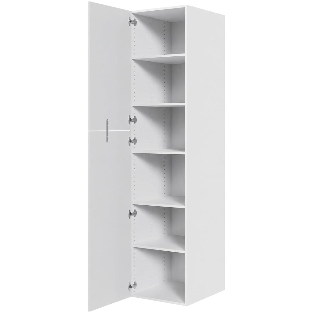 Køkken ekstra højt hyldeskab i Romantik H: 214,4 cm D: 60,0 cm - 2 delt låge inklusiv 5 hylder - Bredde: 50 cm