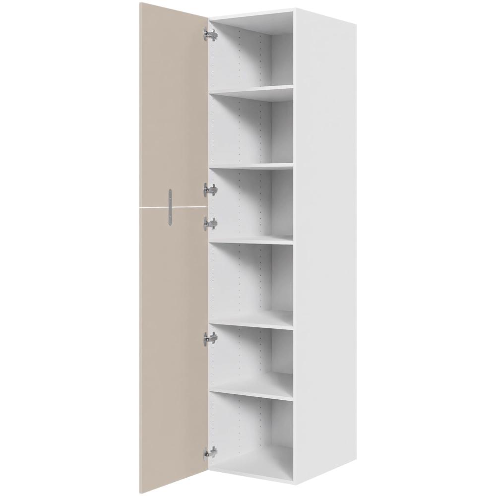 XL Hyldeskab 50 cm med 5 hylder og to-delt låge