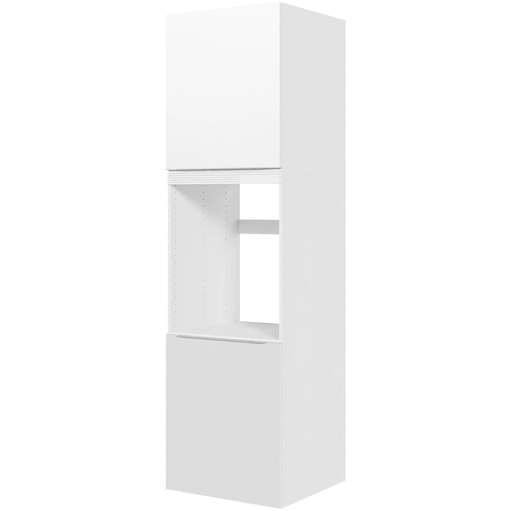 Multi Living Køkken Ekstra Højt Indbygningsskab Til Køl I Hvid Front Paris H: 214 4 Cm D: 60 0 Cm 2 Låger Inklusiv 2 Flytbar Hylder Bredde: 60 Cm