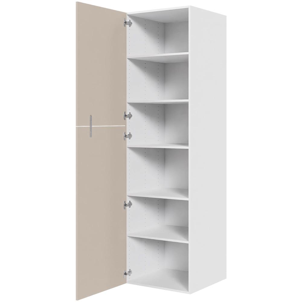 XL Hyldeskab 60 cm med 5 hylder og to-delt låge