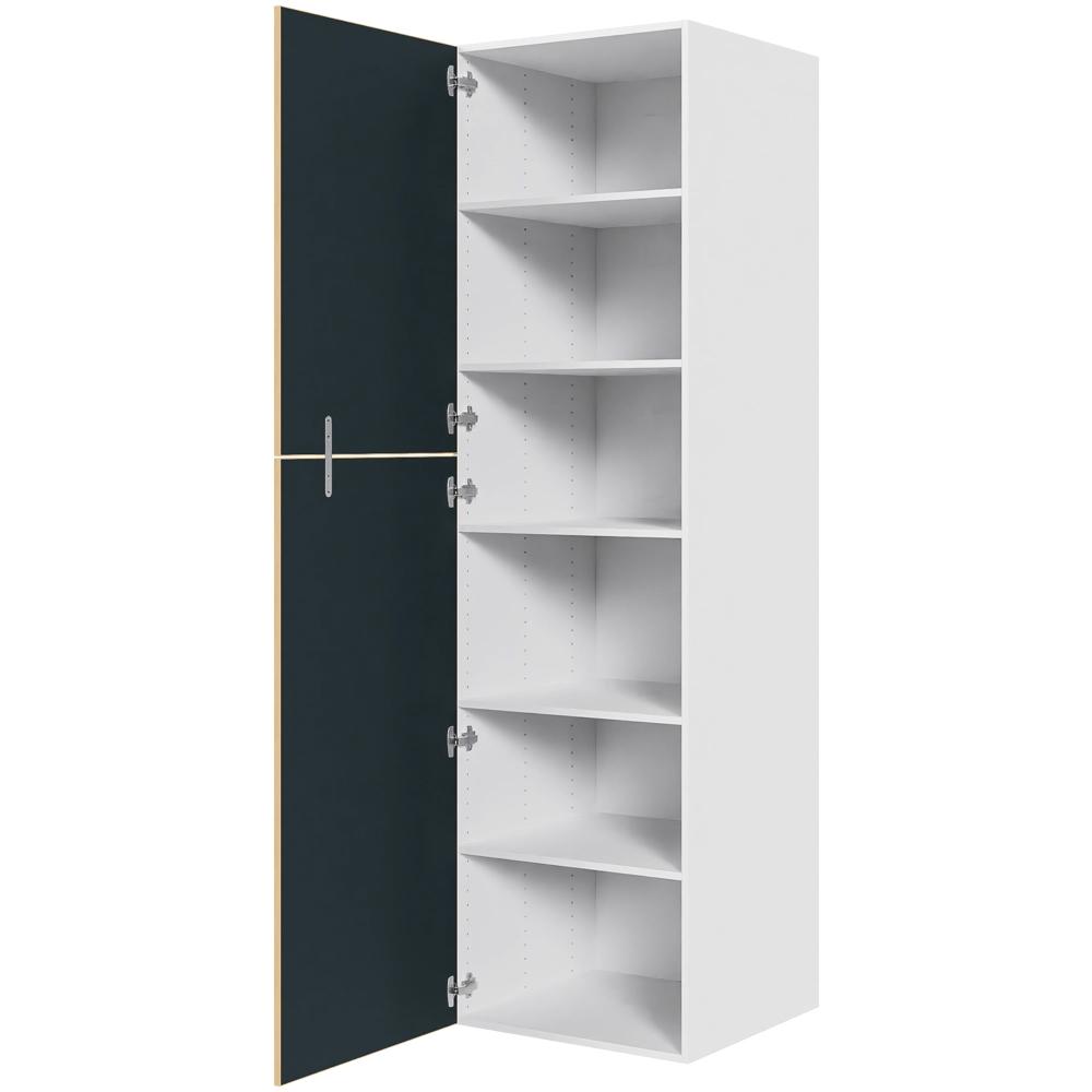 Køkken ekstra højt hyldeskab i Køln H: 214,4 cm D: 60,0 cm - 2 delt låge inklusiv 5 hylder - Bredde: 60 cm