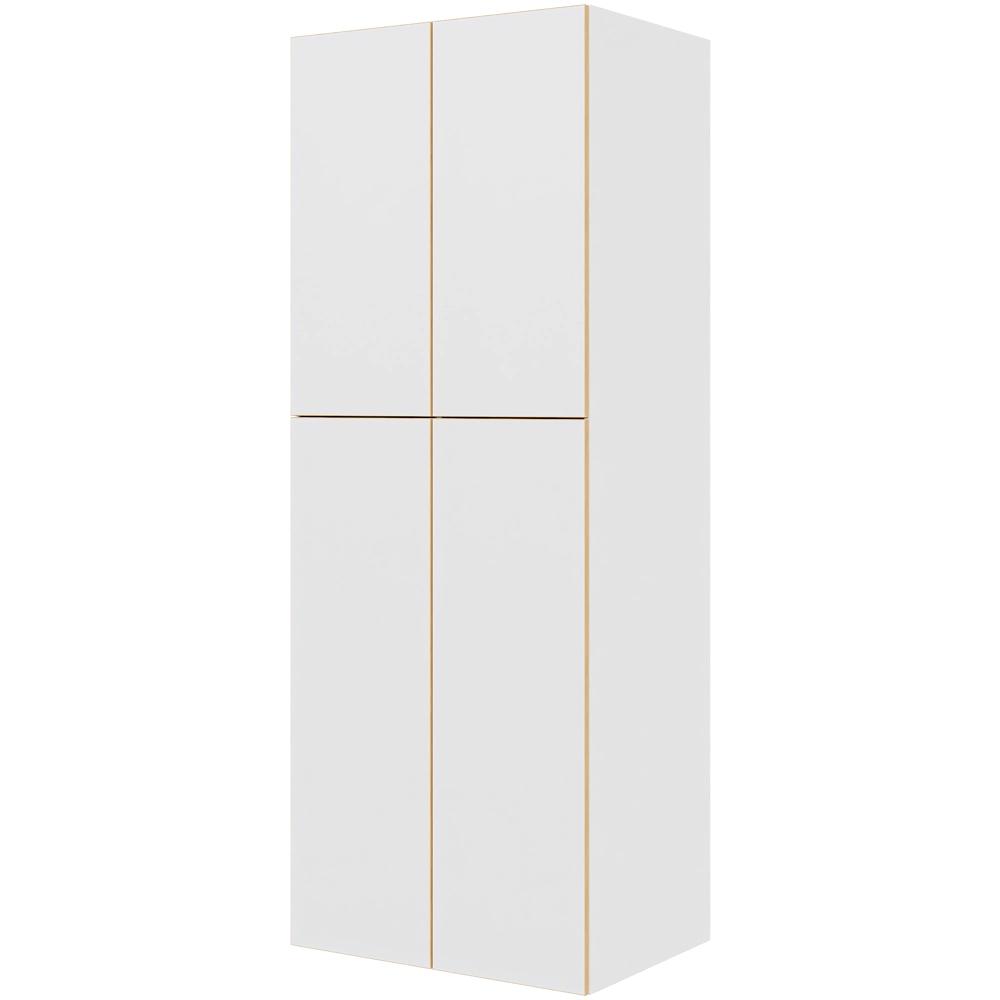 Multi-Living Ekstra højt combiskab H: 214,4 cm D: 60,0 cm - 2 låger inklusiv 4 hylde samt 1 oval bøjlestang.