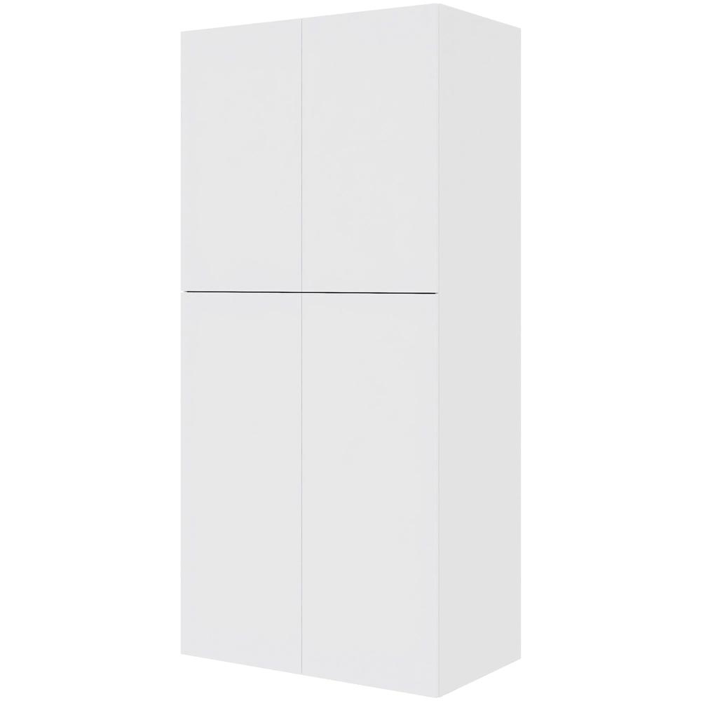 Billede af Multi-Living Køkken ekstra højt hyldeskab i Hvid Front H: 214,4 cm D: 60,0 cm - 2 delt låge inklusiv 5 hylder - Bredde: 100 cm