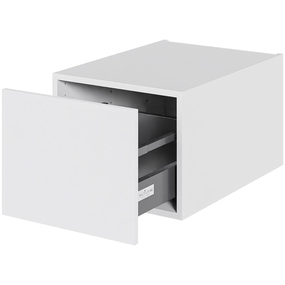 Multi-Living Køkken skuffekassette i Hvid Front H: 32,0 cm D: 60,0 cm - Deludtræk/softluk - Bredde: 40 cm