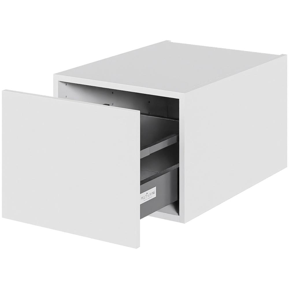 Multi-Living Køkken skuffekassette i Malet Hvid Front H: 32,0 cm D: 60,0 cm - Fuldtudtræk/softluk - Bredde: 40 cm