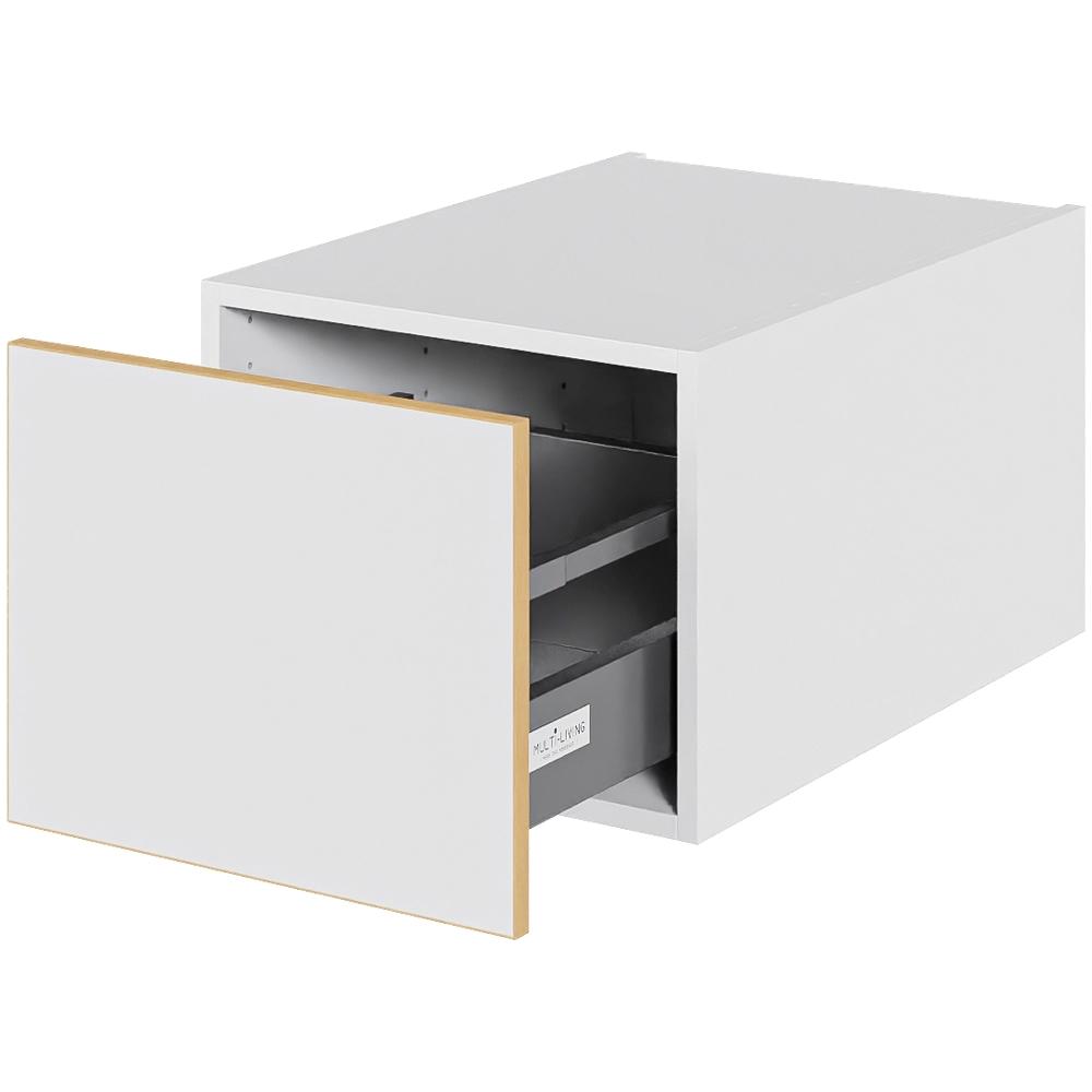 Multi-Living Køkken skuffekassette i White/Oak Line H: 32,0 cm D: 60,0 cm - Fuldtudtræk/softluk - Bredde: 40 cm