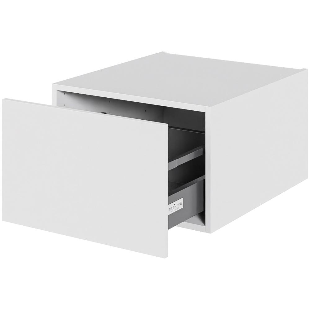 Multi-Living Køkken skuffekassette i Malet Hvid Front H: 32,0 cm D: 60,0 cm - Fuldtudtræk/softluk - Bredde: 50 cm
