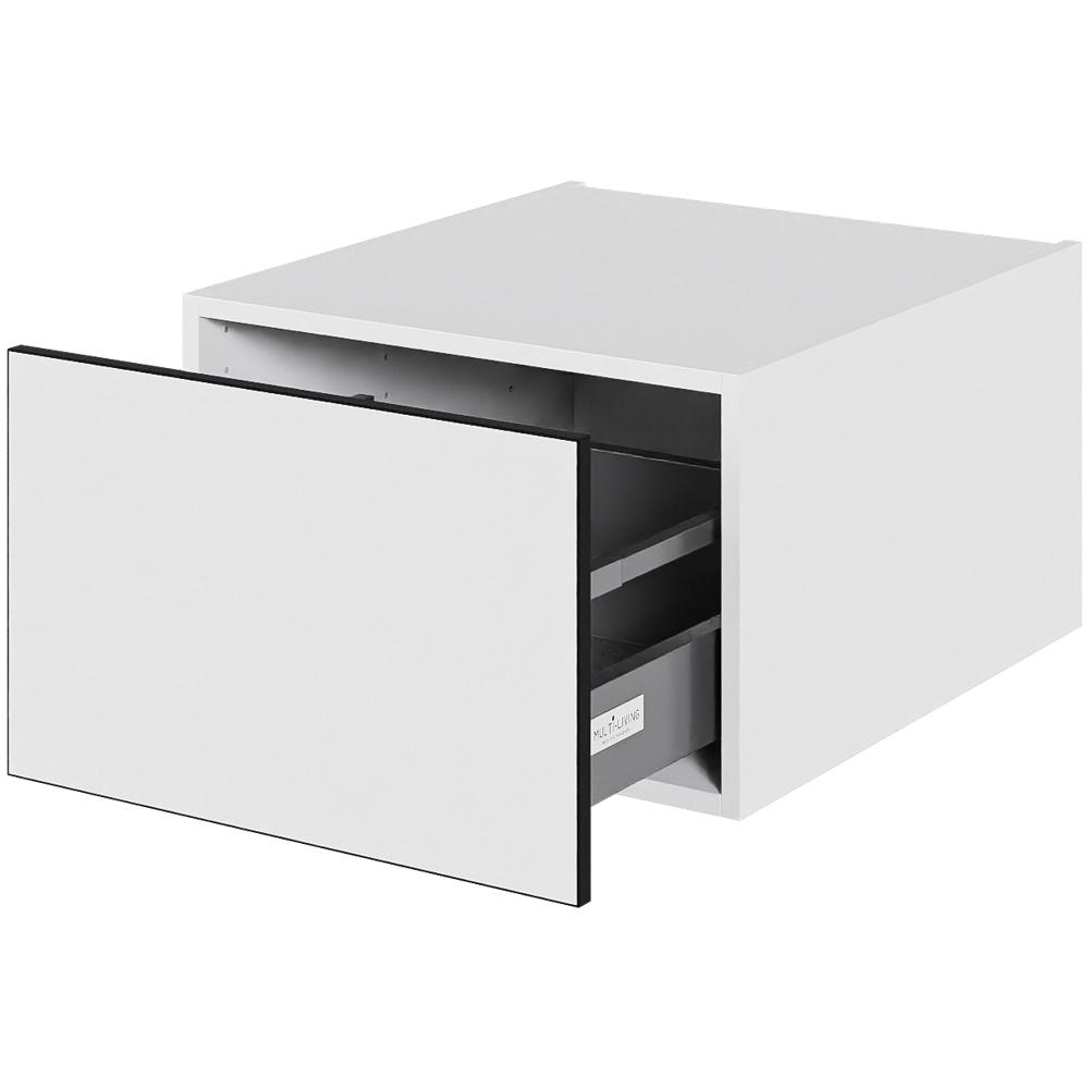 Multi-Living Køkken skuffekassette i White/Black line H: 32,0 cm D: 60,0 cm - Fuldtudtræk/softluk - Bredde: 50 cm