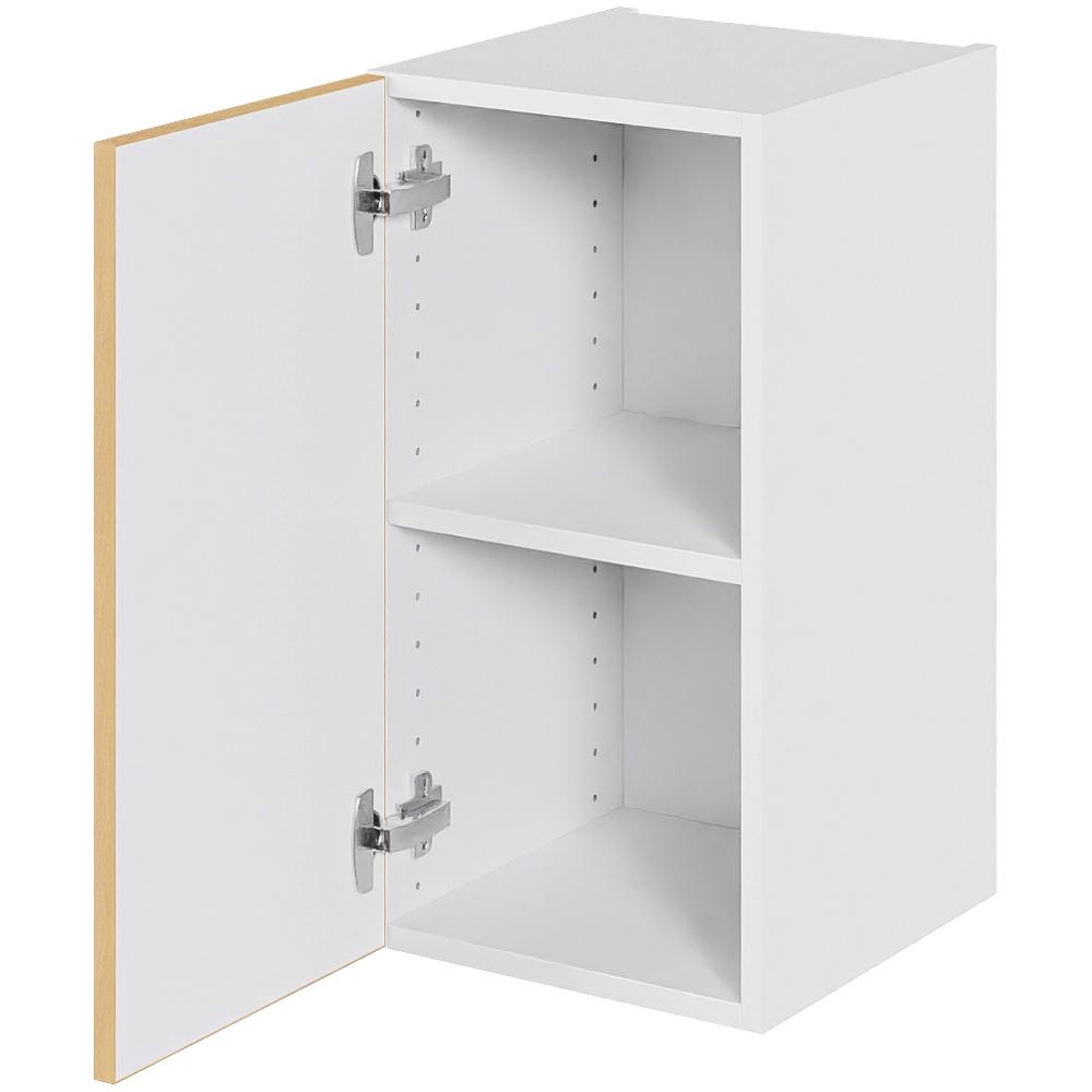 Multi-Living Køkken overskab i White/Oak Line lav H: 57,6 cm D: 34,0 cm - 1 låge inklusiv 1 hylde - Bredde: 30 cm