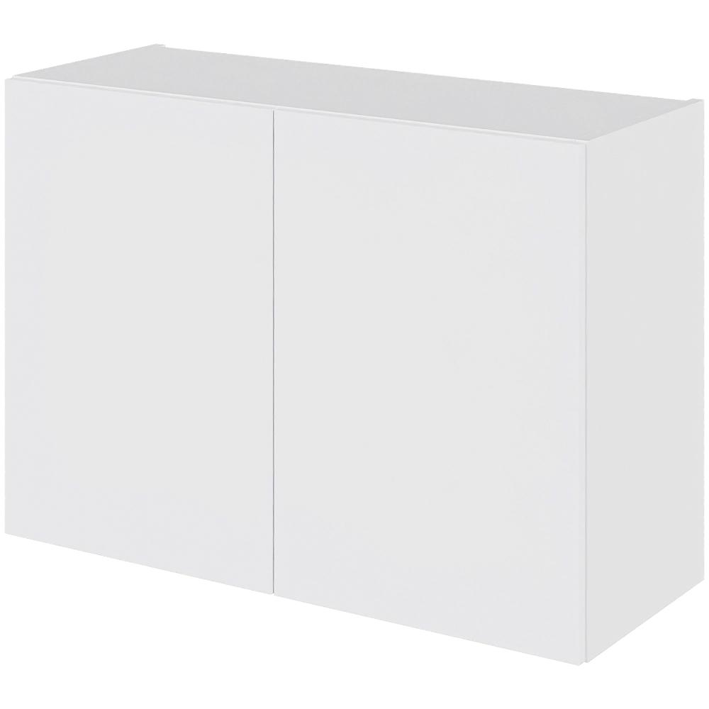 Billede af Multi-Living Køkken overskab i Hvid Front lav H: 57,6 cm D: 34,0 cm - 2 låger inklusiv 1 hylde - Bredde: 80 cm