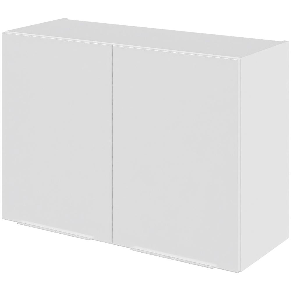 Billede af Multi-Living Køkken overskab i Malet Hvid Front Paris lav H: 57,6 cm D: 34,0 cm - 2 låger inklusiv 1 hylde - Bredde: 80 cm