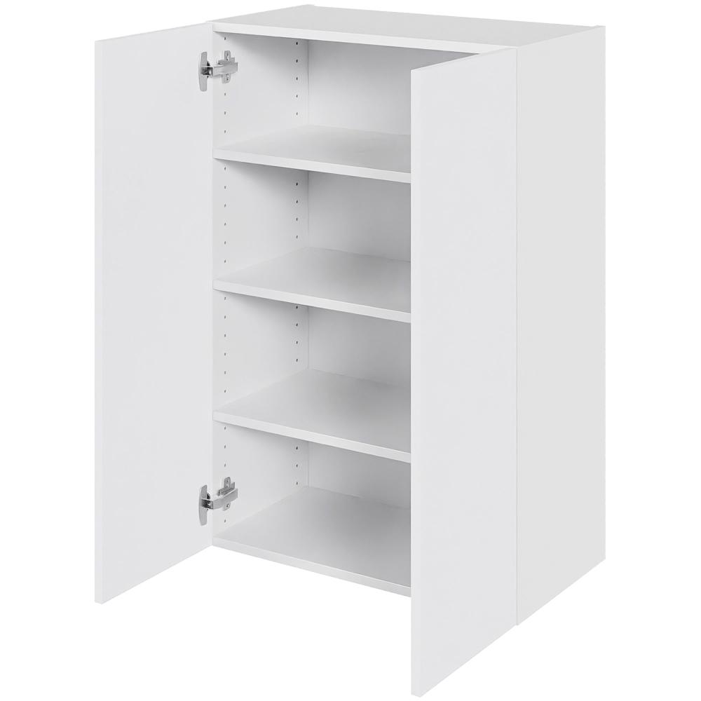 Overskab høj H: 89,6 cm D: 34,0 cm - 2 låger inklusiv 3 hylder