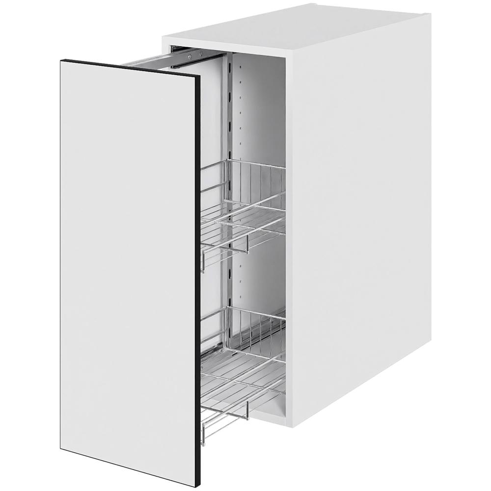 Køkken opbevaringsskab i White/Black line H: 70,4 cm D: 60,0 cm - Inkluderet 2 trådkurve - Bredde: 30 cm