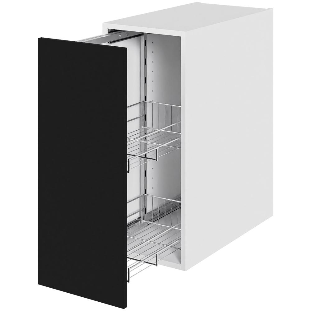 Køkken opbevaringsskab i Cibo Nero H: 70,4 cm D: 60,0 cm - Inkluderet 2 trådkurve - Bredde: 30 cm