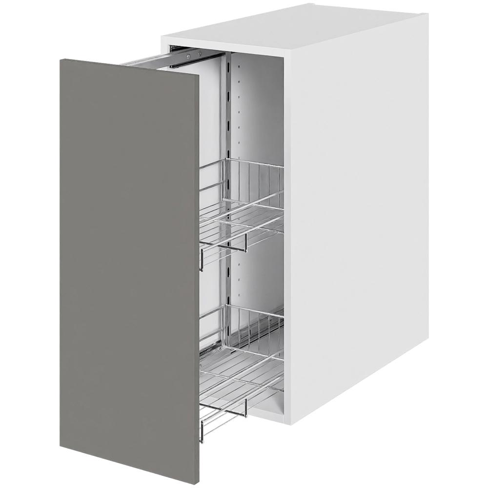 Køkken opbevaringsskab i Cibo Grigio H: 70,4 cm D: 60,0 cm - Inkluderet 2 trådkurve - Bredde: 30 cm