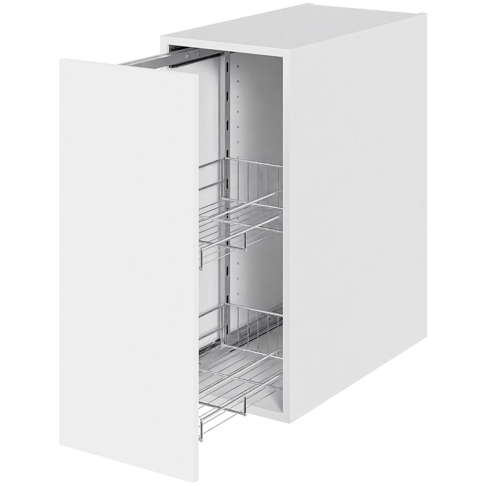 Køkken opbevaringsskab i Cibo Bianco H: 70,4 cm D: 60,0 cm - Inkluderet 2 trådkurve - Bredde: 30 cm