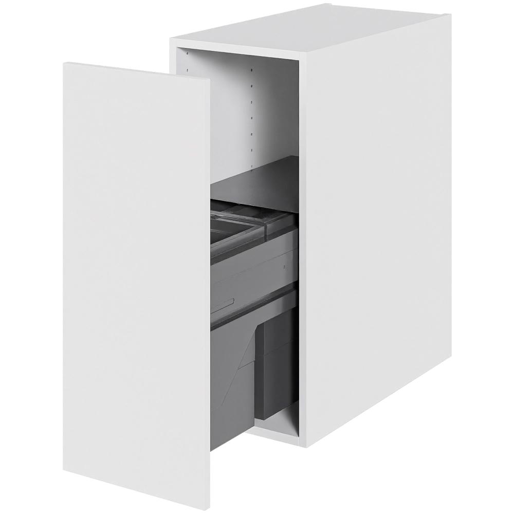 Multi-Living Køkken affaldsskab i Malet Hvid Front H: 70,4 cm D: 60,0 cm - Inklusiv affaldssystem med frontudtræk - Bredde: 30 cm