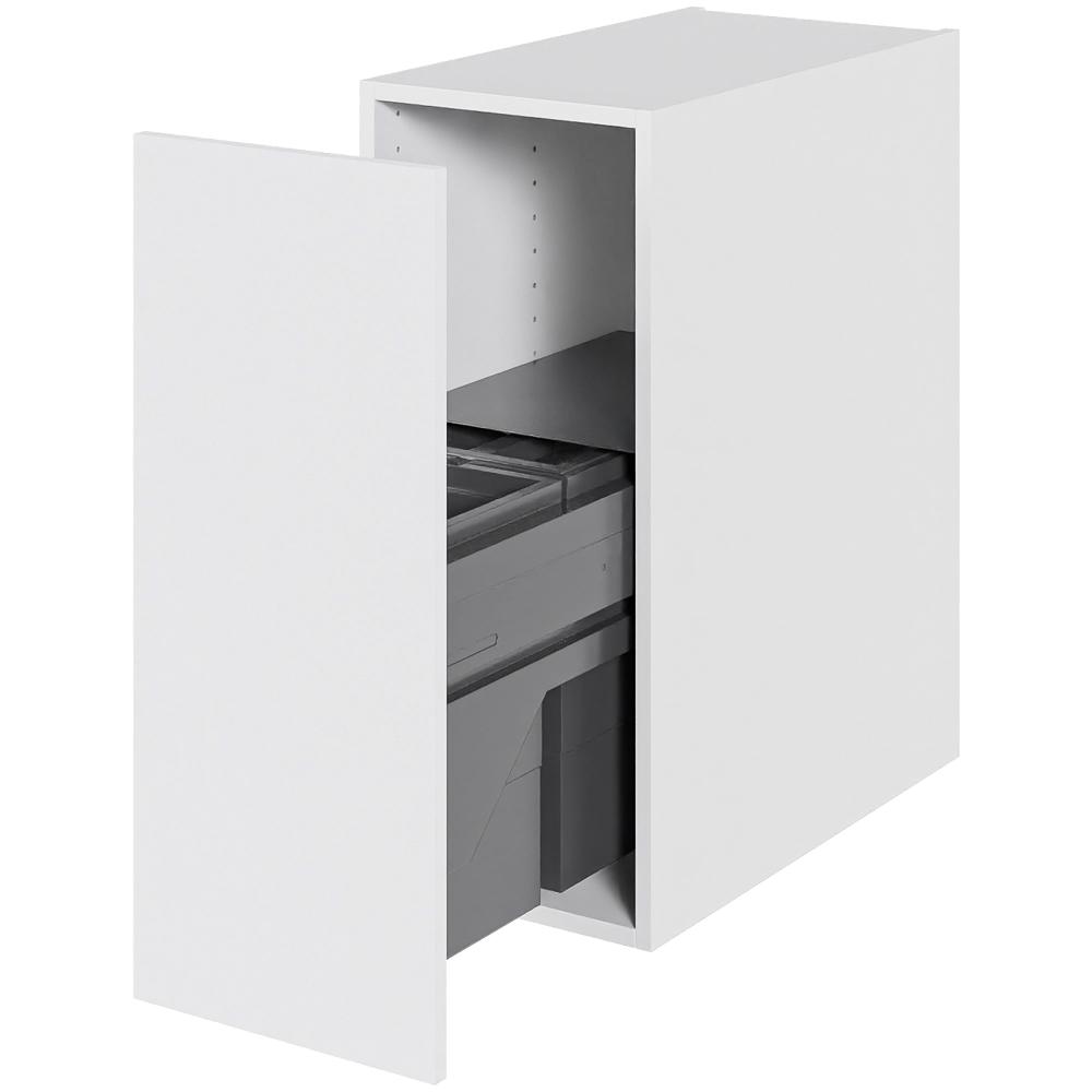 Multi-Living Køkken affaldsskab i Hvid Front H: 70,4 cm D: 60,0 cm - Inklusiv affaldssystem med frontudtræk - Bredde: 30 cm