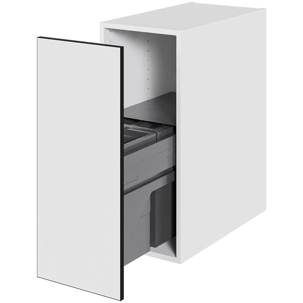 Multi-Living Køkken affaldsskab i White/Black line H: 70,4 cm D: 60,0 cm - Inklusiv affaldssystem med frontudtræk - Bredde: 30 cm