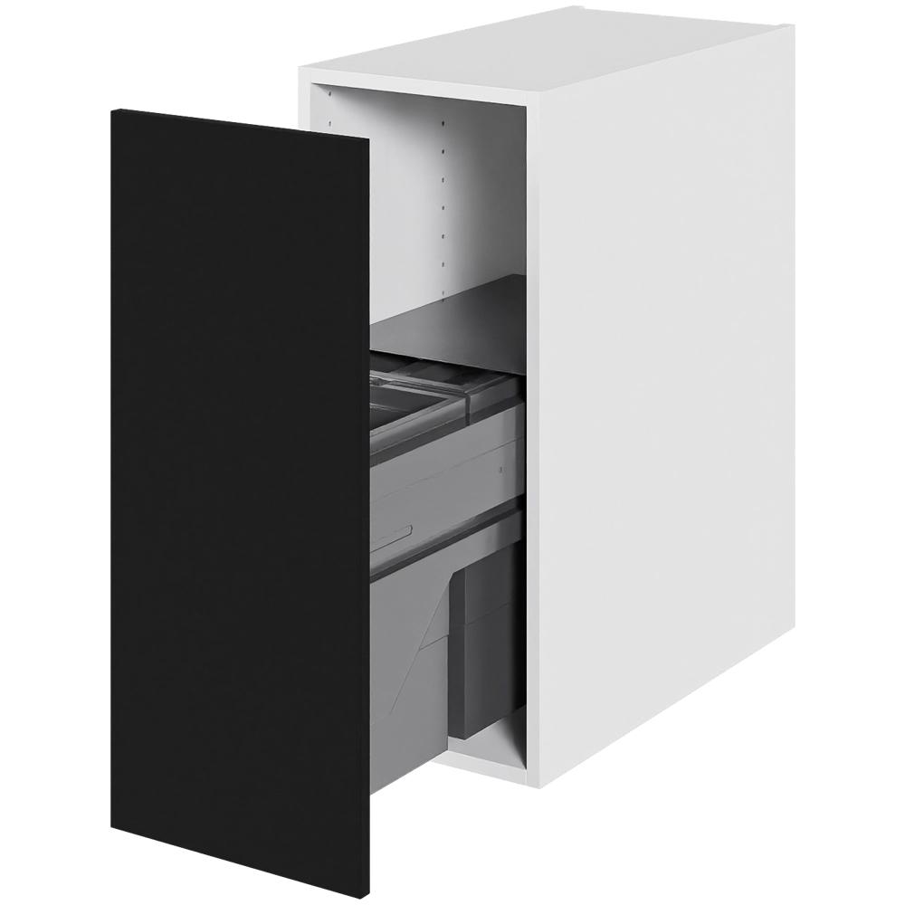 Multi-Living Køkken affaldsskab i Cibo Nero H: 70,4 cm D: 60,0 cm - Inklusiv affaldssystem med frontudtræk - Bredde: 30 cm