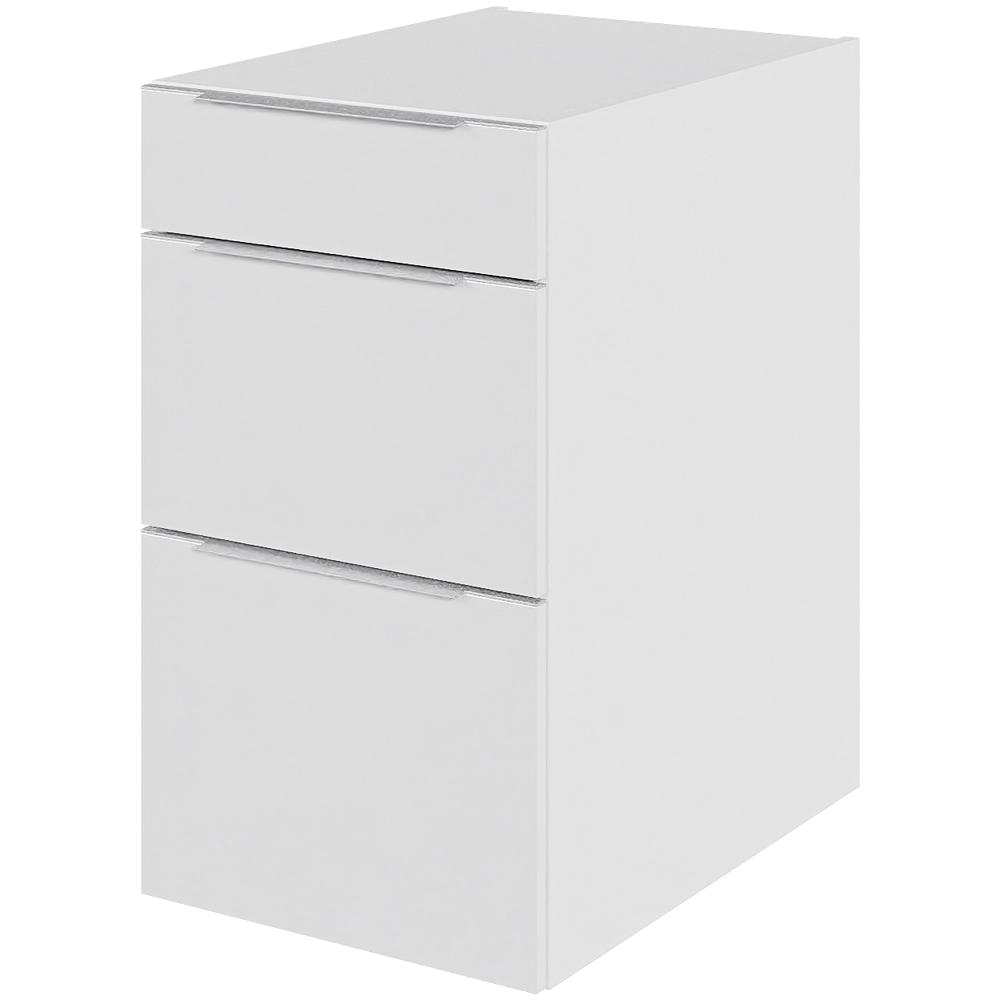 Billede af Multi-Living Køkken skuffeskab i Hvid Front Paris H: 70,4 cm D: 60,0 cm - 3 skuffer deludtræk/softluk - Bredde: 40 cm