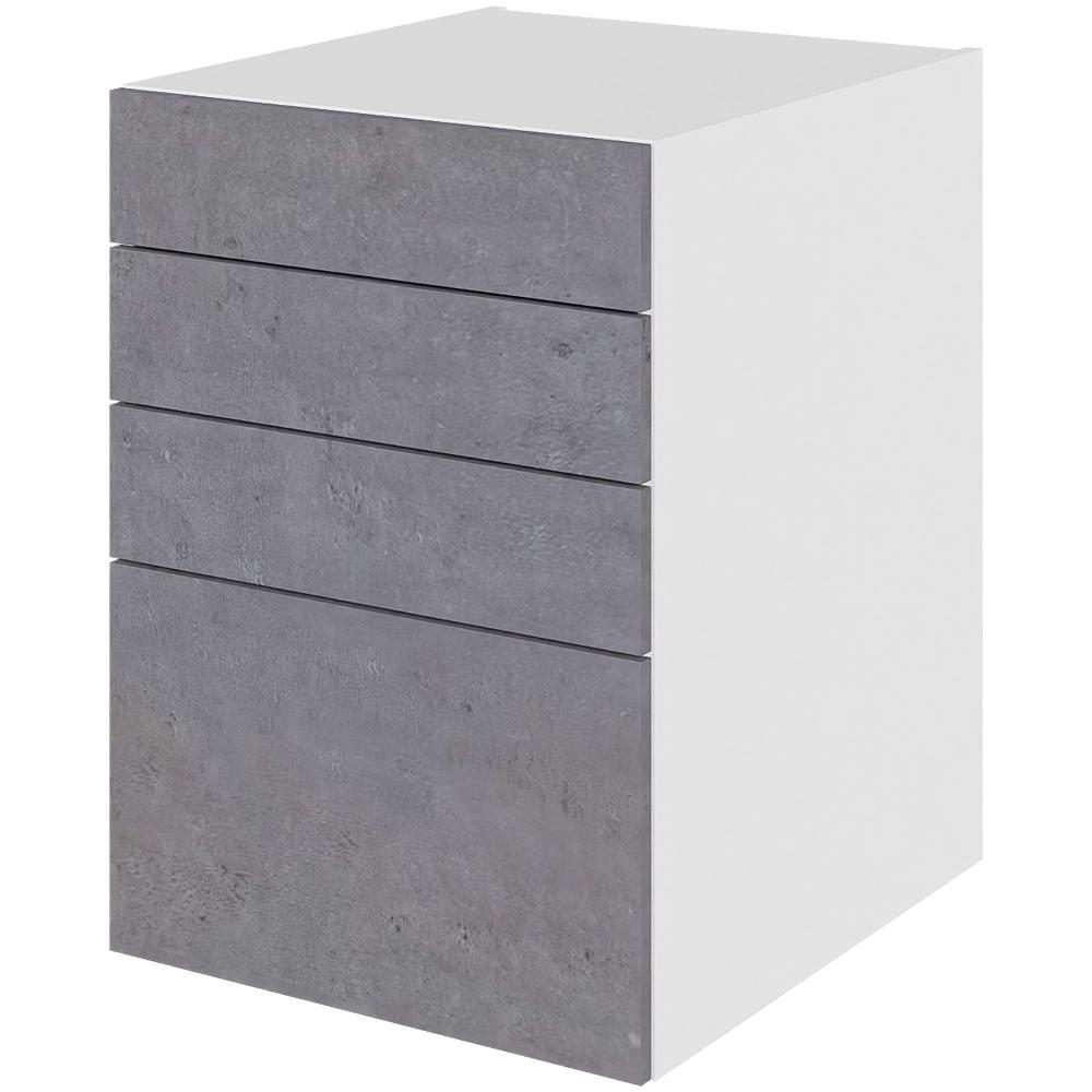 Billede af Multi-Living Køkken skuffeskab i Riga H: 70,4 cm D: 60,0 cm - 4 skuffer deludtræk/softluk - Bredde: 50 cm