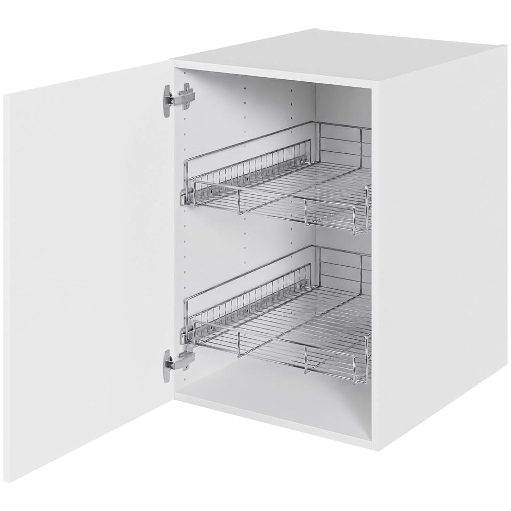 Multi-Living Køkken grydeskab i Cibo Bianco underskab H: 70,4 cm D: 60,0 cm -  Inklusiv 2 udtræksriste - Bredde: 50 cm