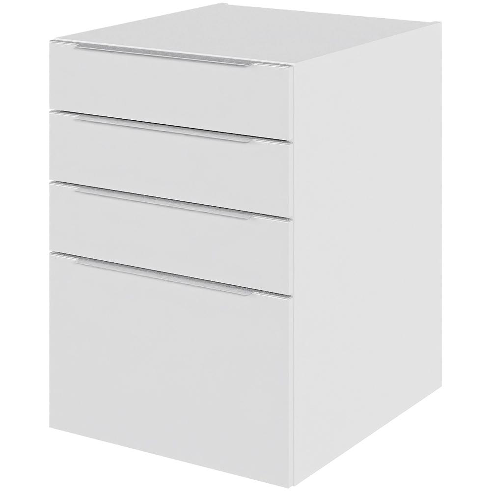 Billede af Multi-Living Køkken skuffeskab i Hvid Front Paris H: 70,4 cm D: 60,0 cm - 4 skuffer fuldtudtræk/softluk - Bredde: 50 cm