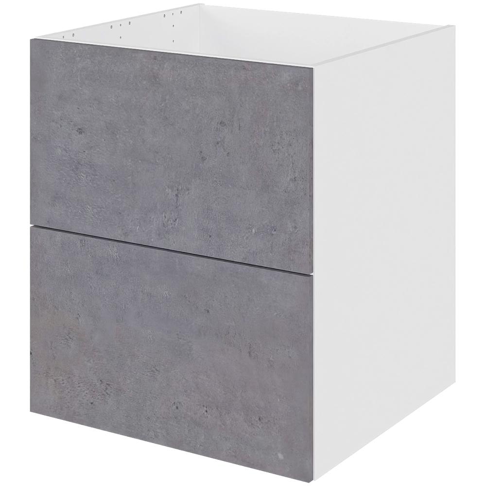 Billede af Multi-Living Køkken vaskeskab i Riga H: 70,4 cm D: 60,0 cm - 2 skuffer fuldudtræk/softluk - Bredde: 60 cm