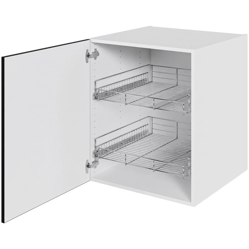 Multi-Living Køkken grydeskab i White/Black line underskab H: 70,4 cm D: 60,0 cm -  Inklusiv 2 udtræksriste - Bredde: 60 cm