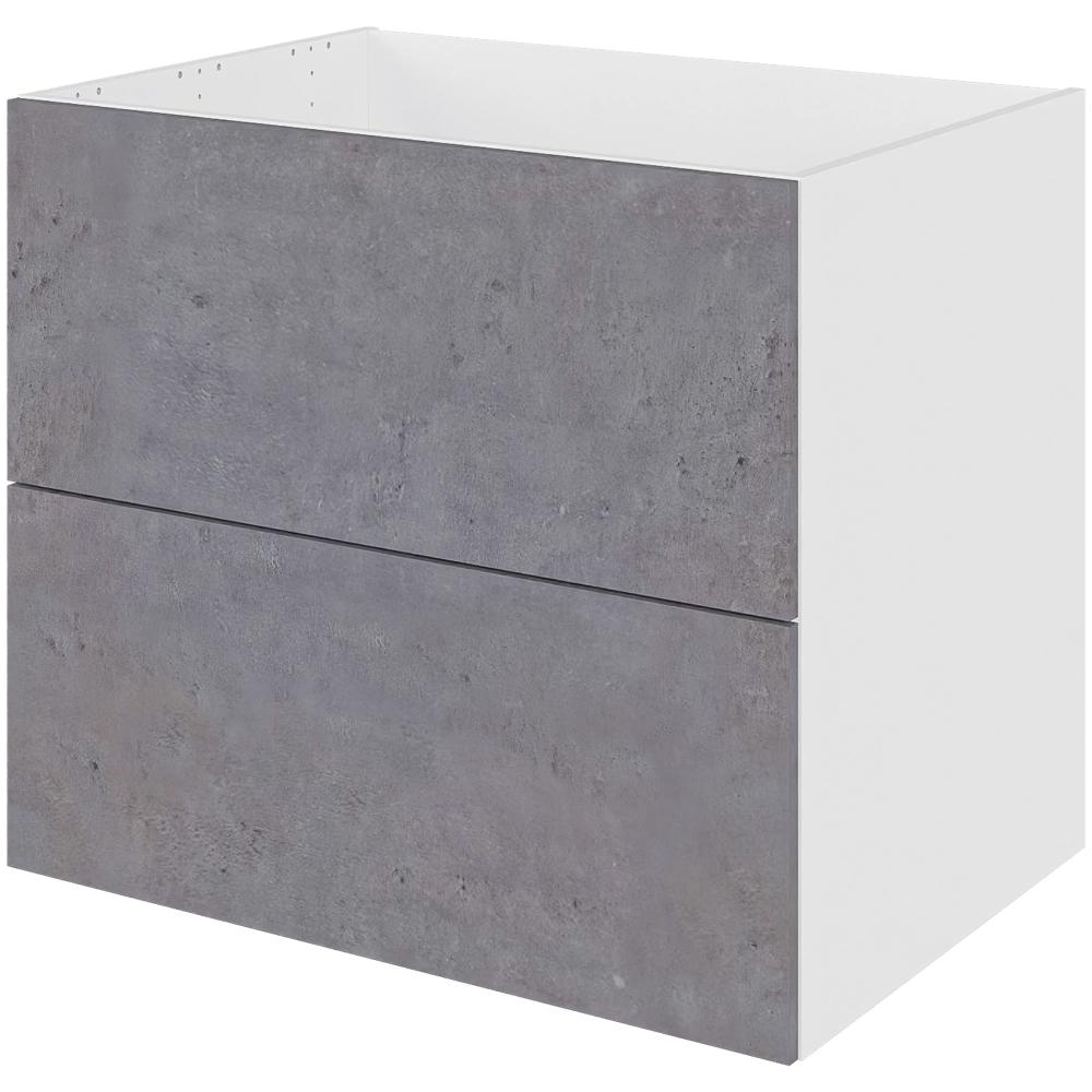 Billede af Multi-Living Køkken vaskeskab i Riga H: 70,4 cm D: 60,0 cm - 2 skuffer fuldudtræk/softluk - Bredde: 80 cm