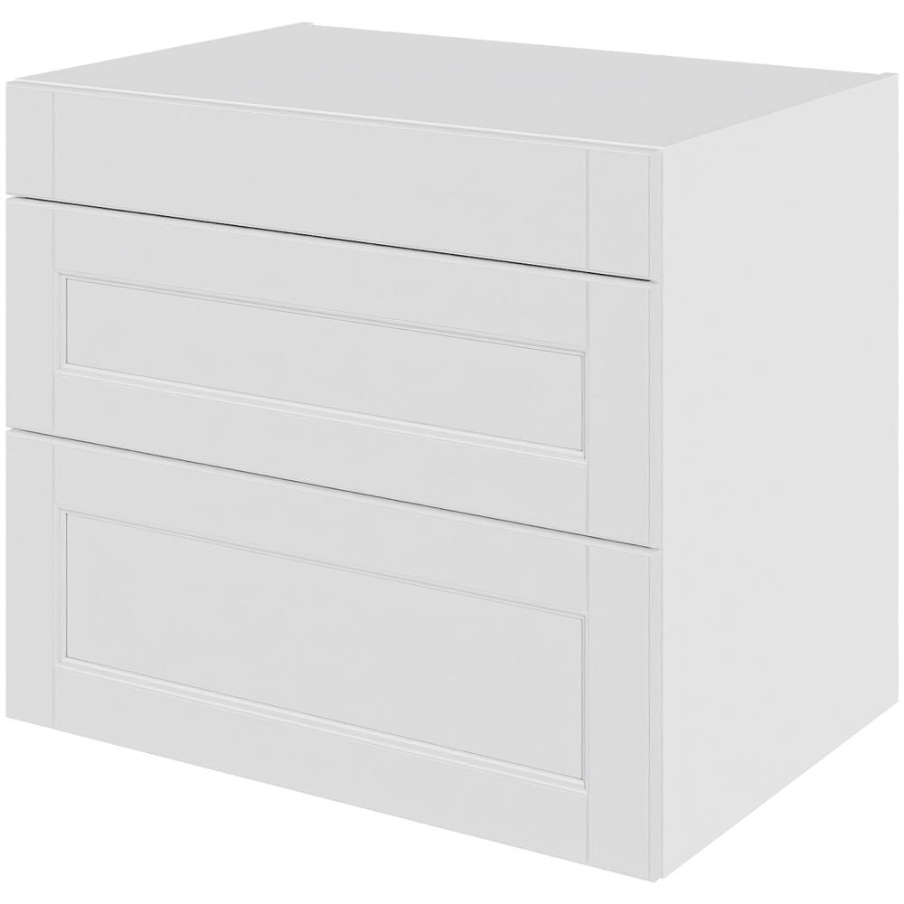 Billede af Multi-Living Køkken skuffeskab i Bergen H: 70,4 cm D: 60,0 cm - 3 skuffer fuldtudtræk/softluk - Bredde: 80 cm