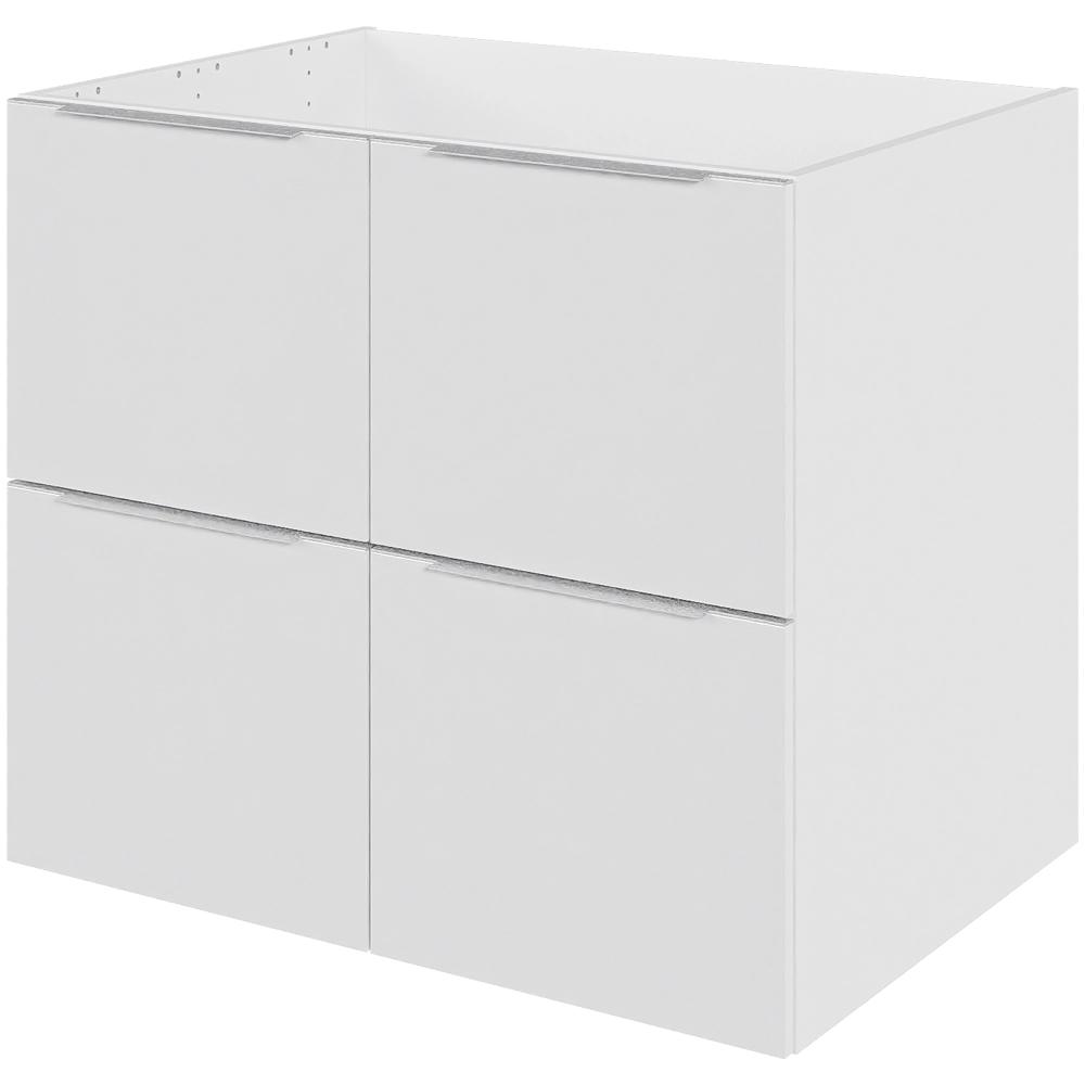 Billede af Multi-Living Køkken vaskeskab i Malet Hvid Front Paris H: 70,4 cm D: 60,0 cm - Inkluderet affaldsstativ & skuffe look - Bredde: 80 cm