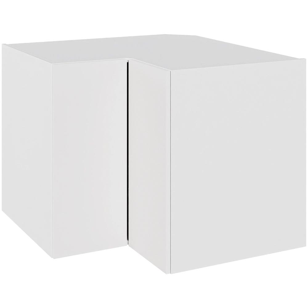 Billede af Multi-Living Hjørneskab med knæklåge i Malet Hvid Front H: 70,4 cm D: 60,0 cm - 2 x 3/4 karrusel - Bredde: 90 cm