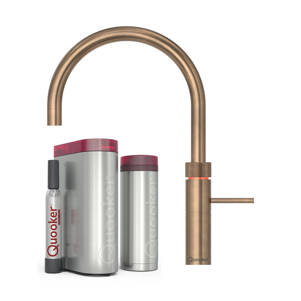 Billede af Quooker Fusion Round inkl. PRO3 & CUBE - Bruneret messing