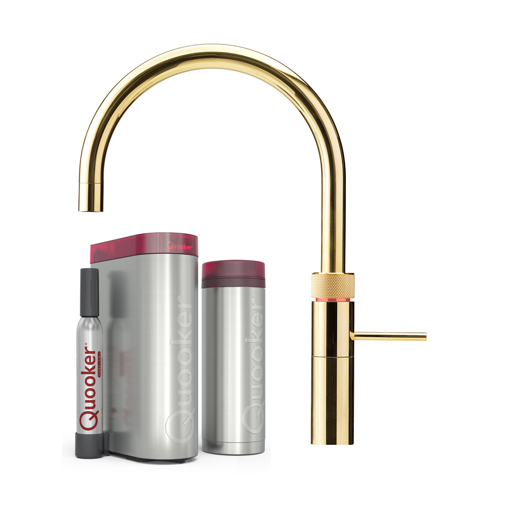 Quooker Fusion Round Messing PRO3 CUBE