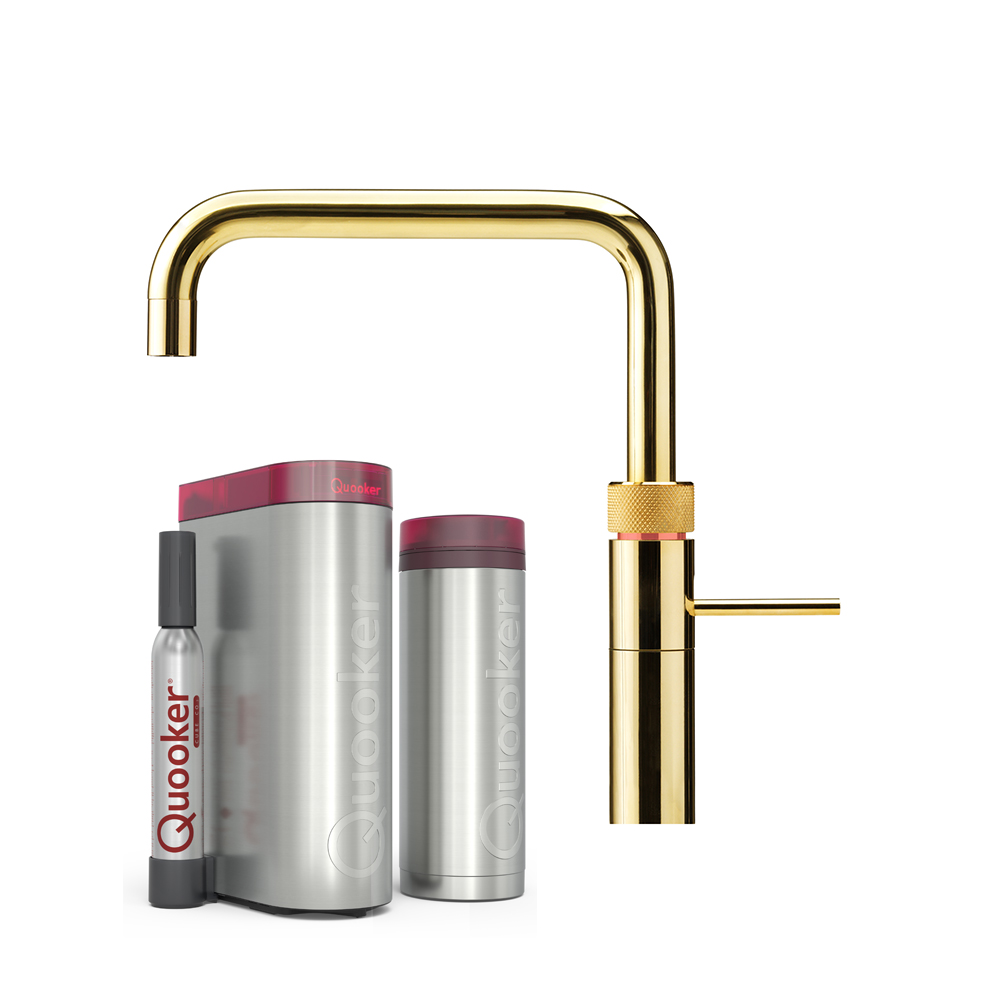 Billede af Quooker Fusion Square inkl. PRO3 & CUBE - Messing