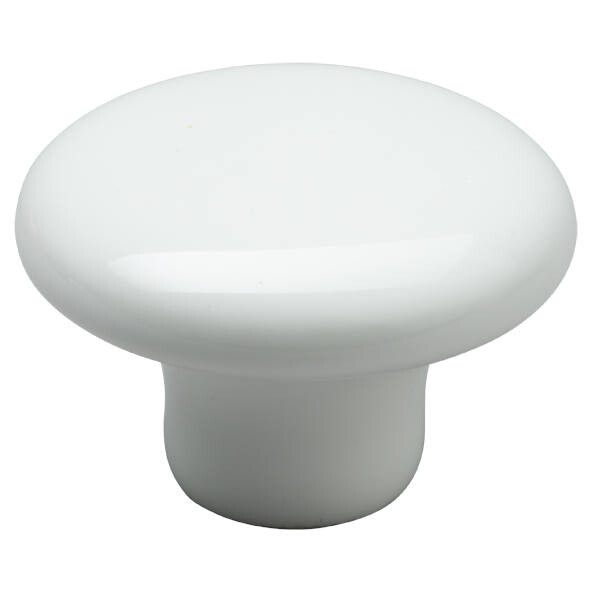 Billede af Kitchn porcelænsknop Hvid Ø38 D:26,5