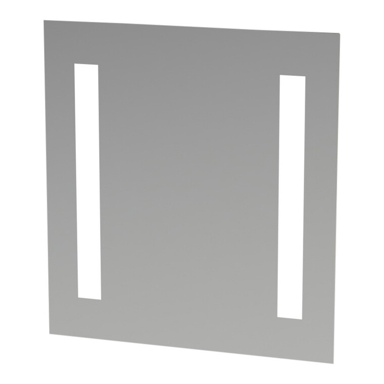 6: Kitchn Spejl med 2 LED-lysfelter 15W - varm hvid H:650 B:600