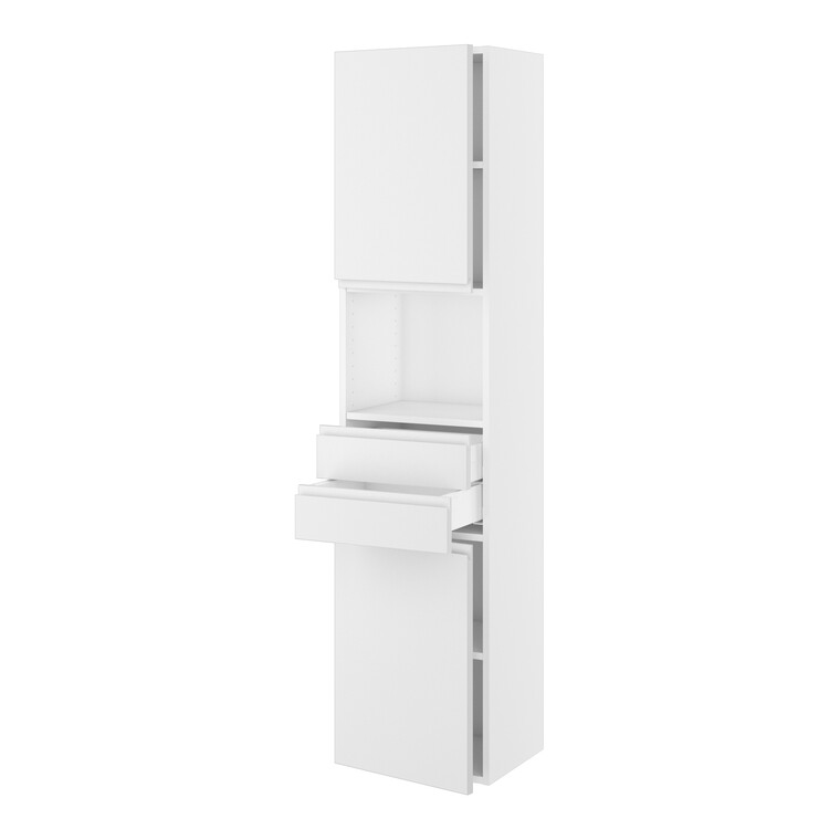 Kitchn Badhøjskab Slimline m/2 skuffer og 2 låger H:1728 D:320 B:400