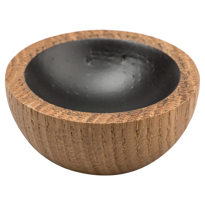 Knop Greb Eg sort midt, mat lak Ø:45