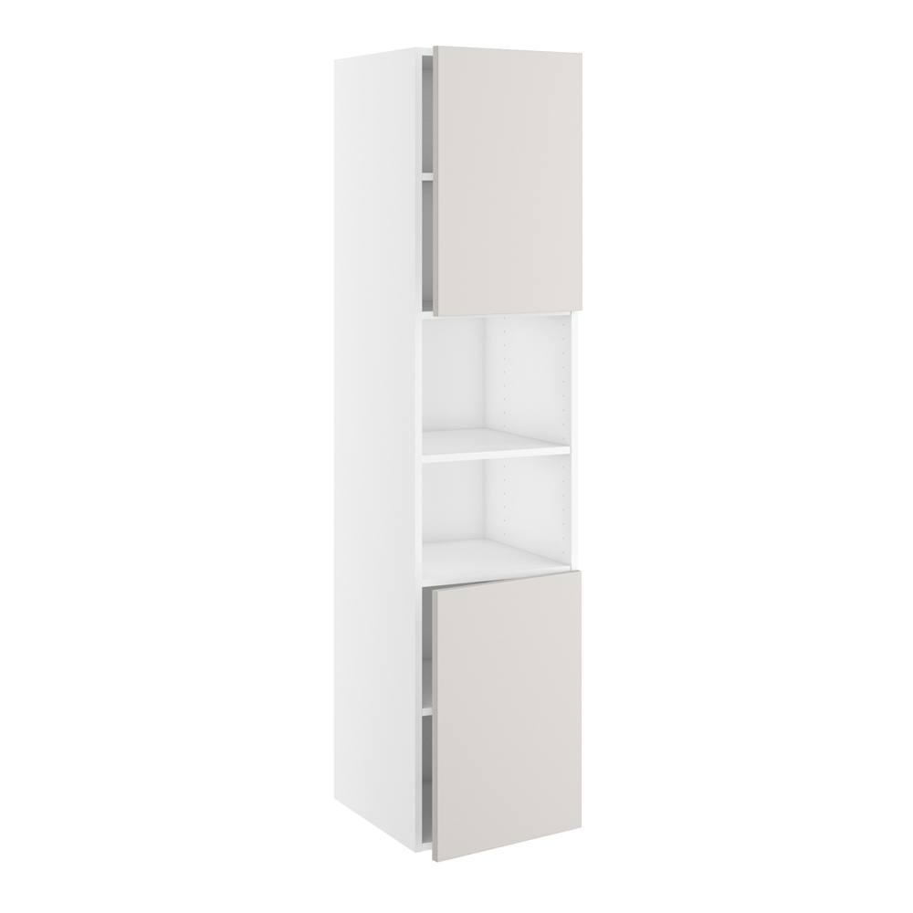 Badhøjskab, 2 låger 572mm, 5 hylder. H:1728 B:300 D:450