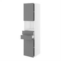 Kitchn Badhøjskab m/2 skuffer og 2 låger H:1728 D:450 B:300