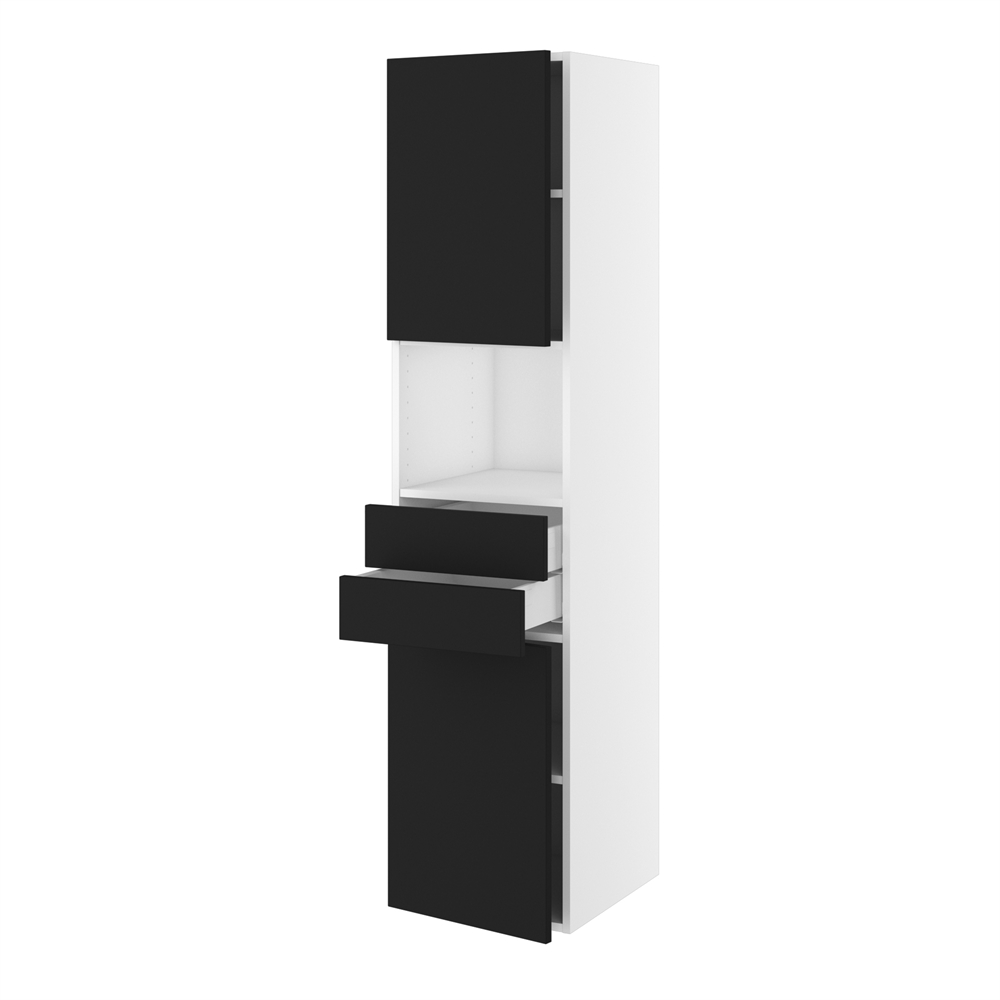 Kitchn Badhøjskab m/2 skuffer og 2 låger H:1728 D:450 B:400