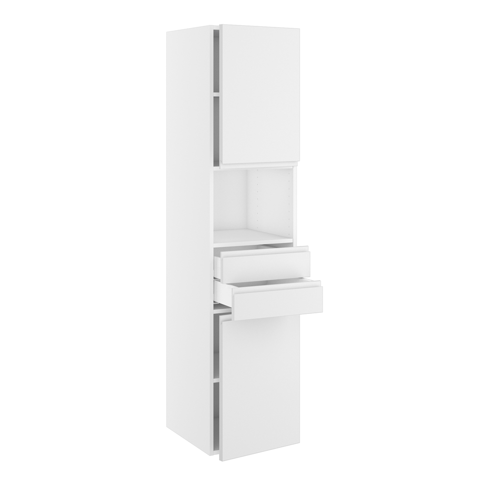 Kitchn Badhøjskab m/2 skuffer og 2 låger H:1728 D:450 B:400
