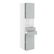 Kitchn Badhøjskab m/2 skuffer og 2 låger H:1728 D:450 B:300