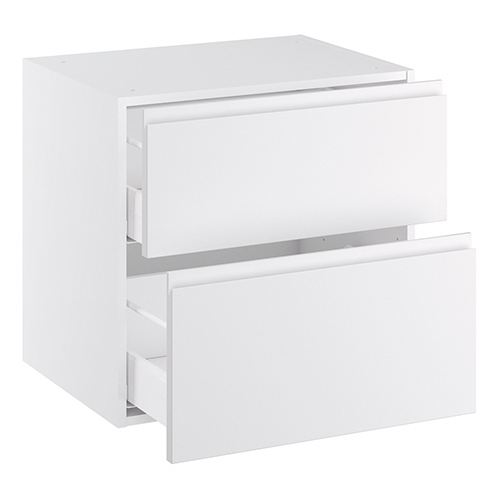 Kitchn Badvaskeskab lavt m/2 skuffer H:576 D:450 B:1200