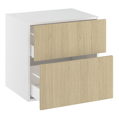 Badvaskeskab, 2 skuffer. H:576 B:1000 D:450