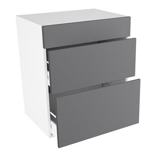 Kitchn Bad vaskeskab m/2 skuffer og sarg H:704 D:450 B:600